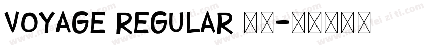 voyage regular 字体字体转换